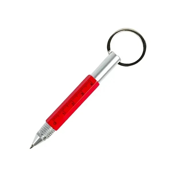 Mini Metal Ballpoint Pen Keychain - Multi-Purpose 6