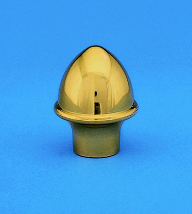 Solid Brass Acorn Indoor Flag Pole Ornament - 1" Diameter 2