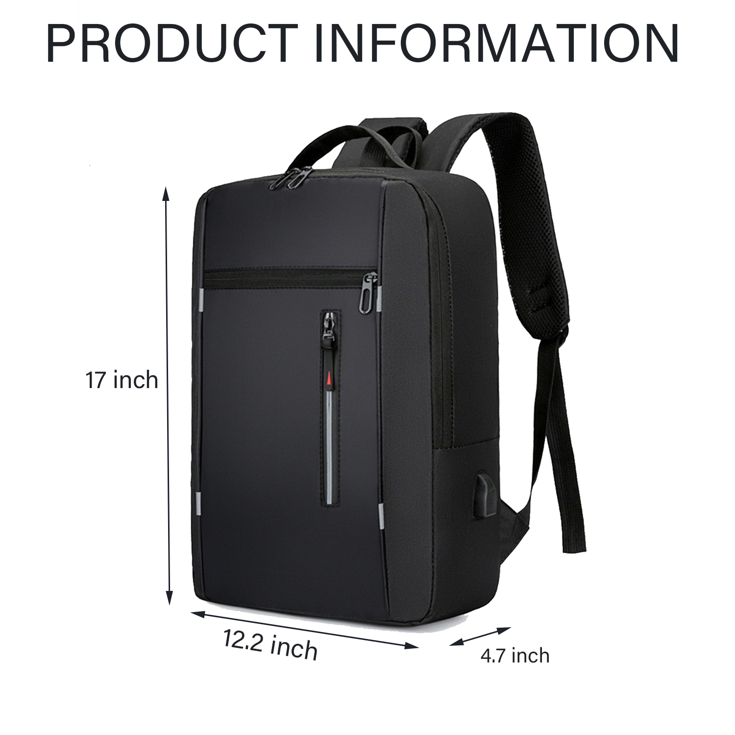 Oxford Laptop Backpack with USB Charging Port 2
