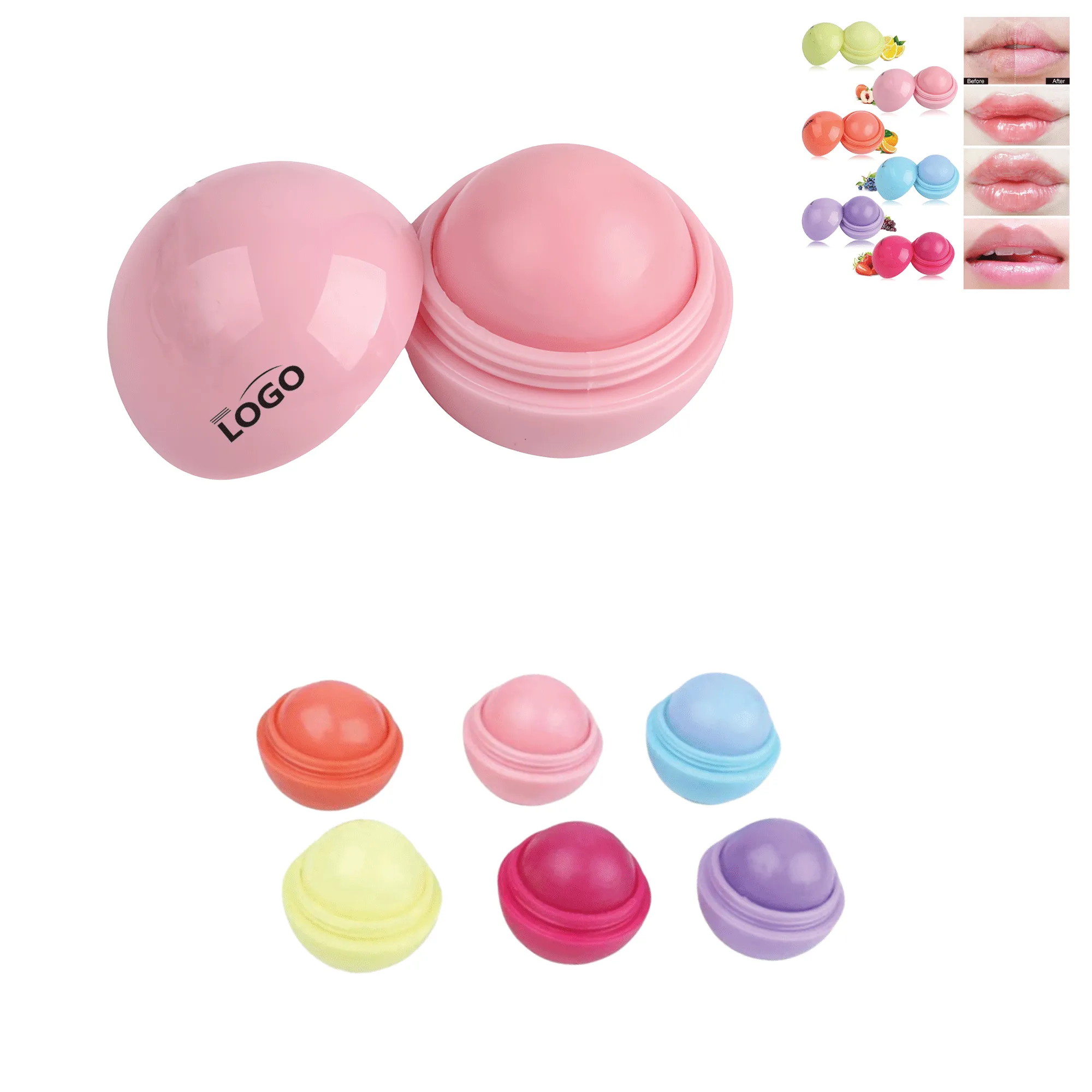 Natural Lip Balm Moisturizer Ball