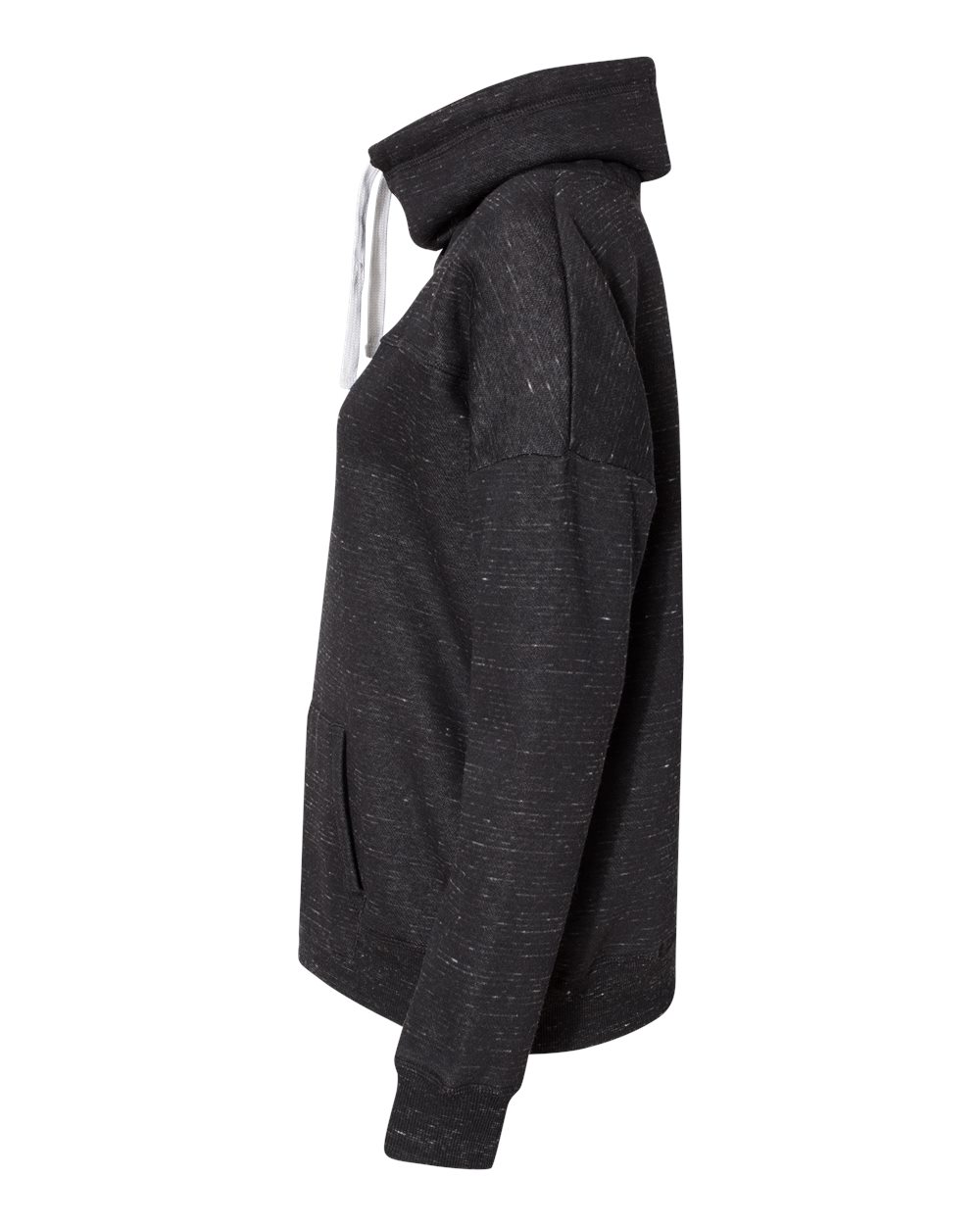 Women's Mélange Fleece Cowl Neck Sweatshirt - 8673 43