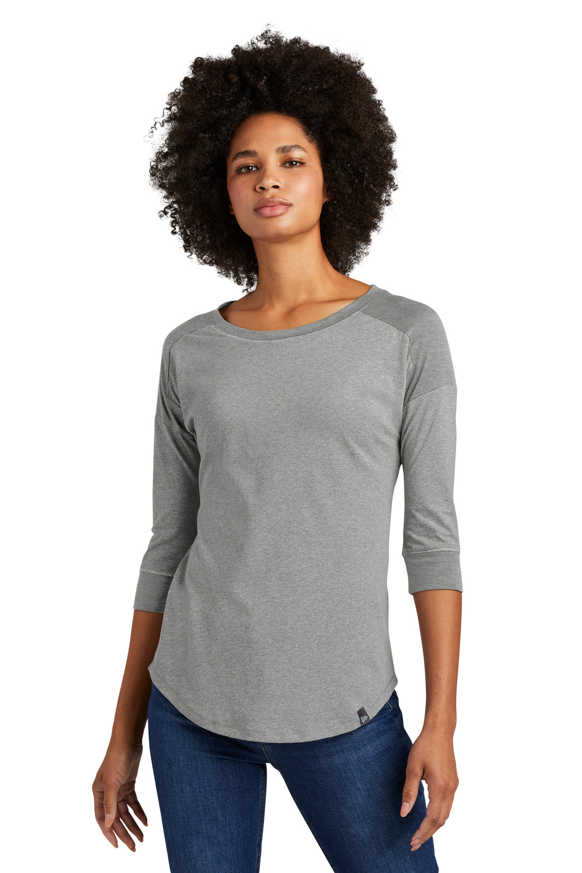New Era Women's Heritage Blend 3/4-Sleeve Baseball Raglan Tee. LNEA104 30