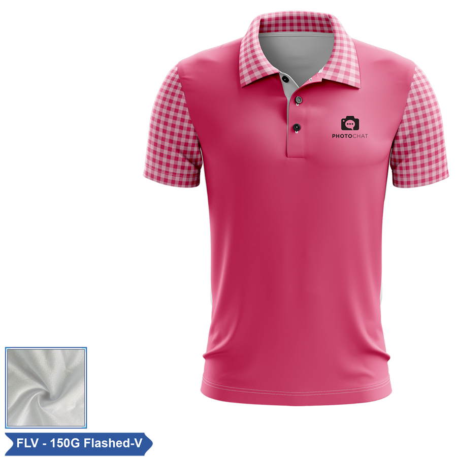 Sublimation Short Sleeve Polo - 150G Flashed V - Men, Women, 2