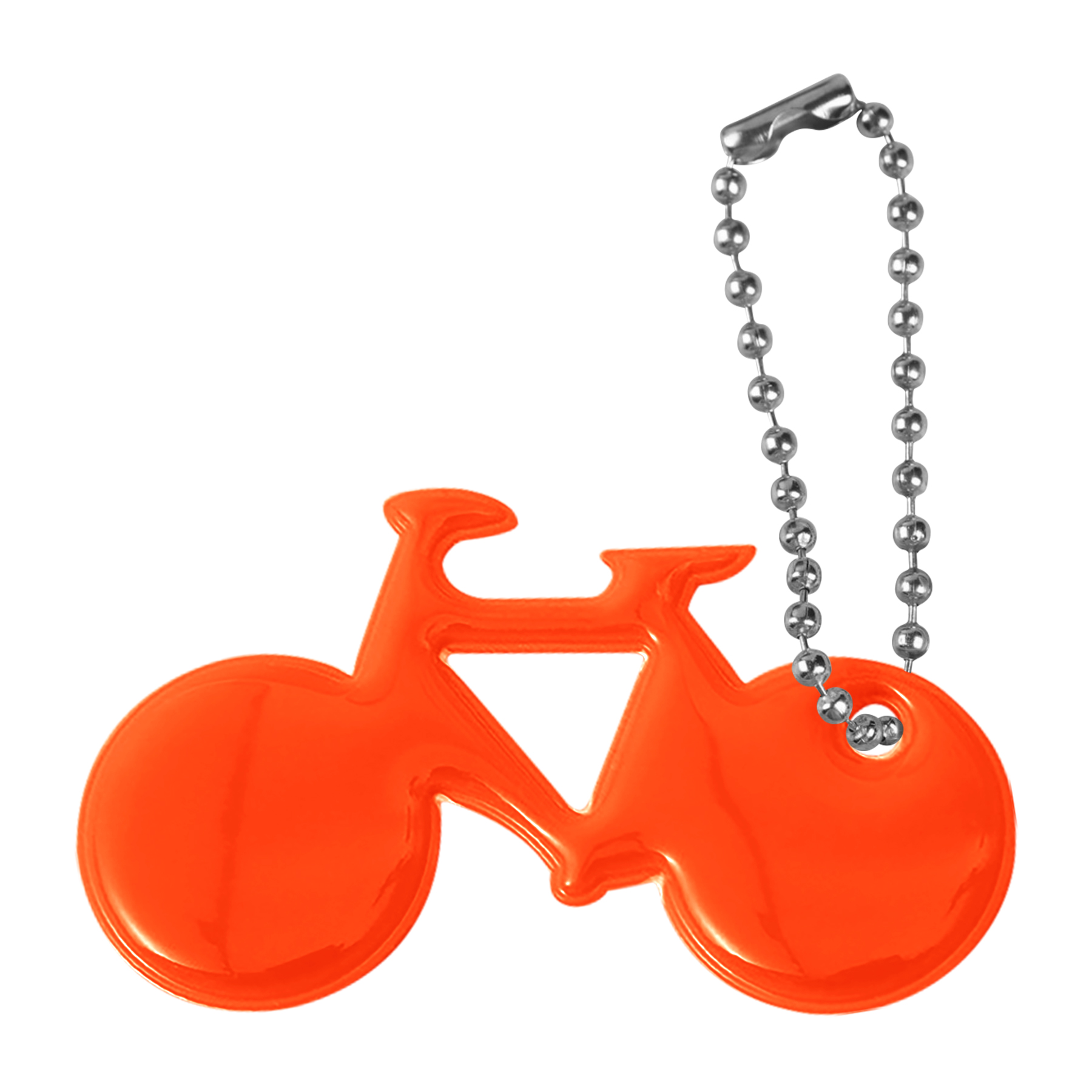 Bicycle Shaped Safety Reflective Keychain Zipper Pull 1