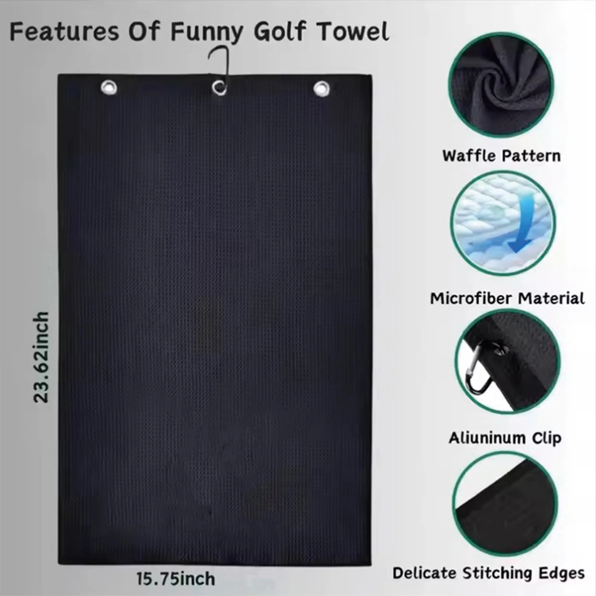 Waffle Hiking Golf Cleaning Towel 11