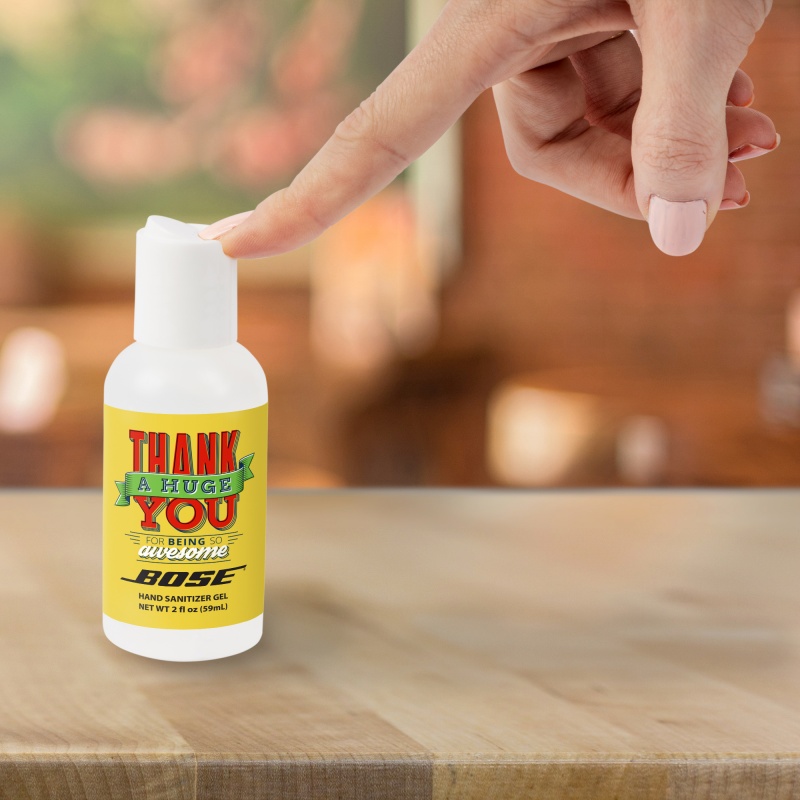 2 oz. Hand Sanitizer Gel Frosted Bottle 6