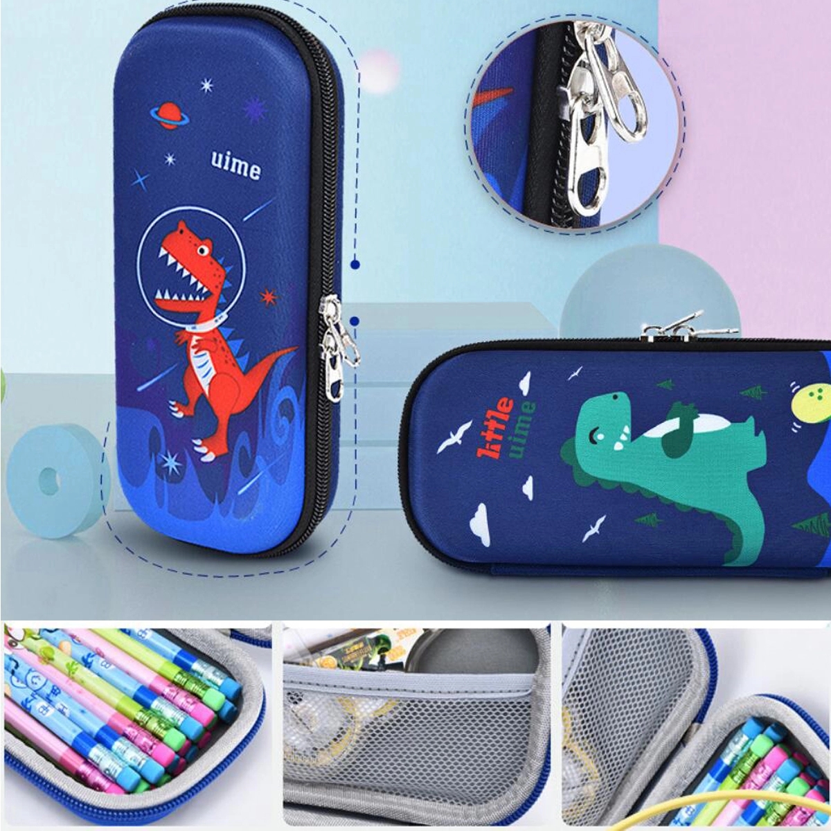 EVA Pencil Case with Mesh Pocket 2