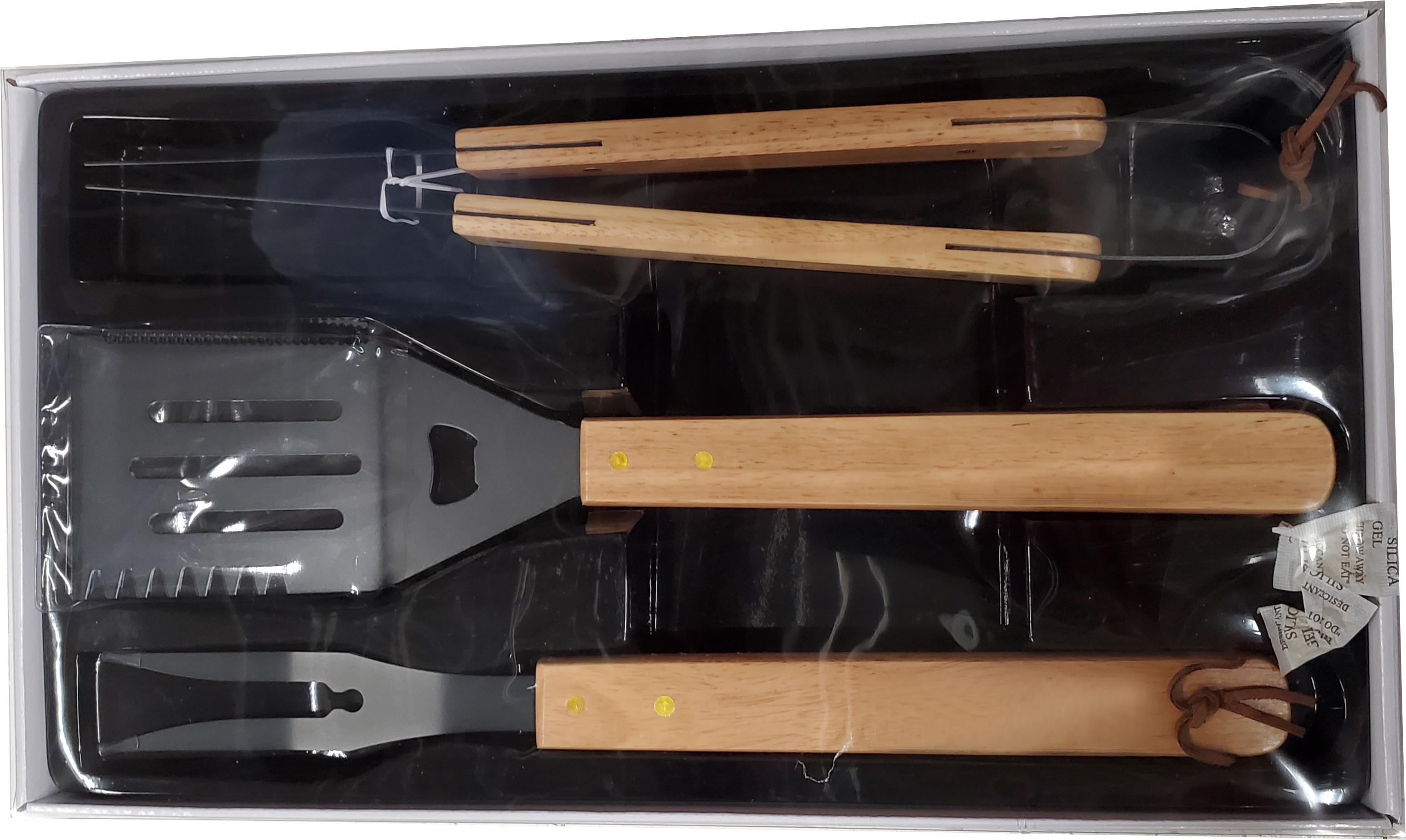 Premium Wood Handle BBQ Set 3