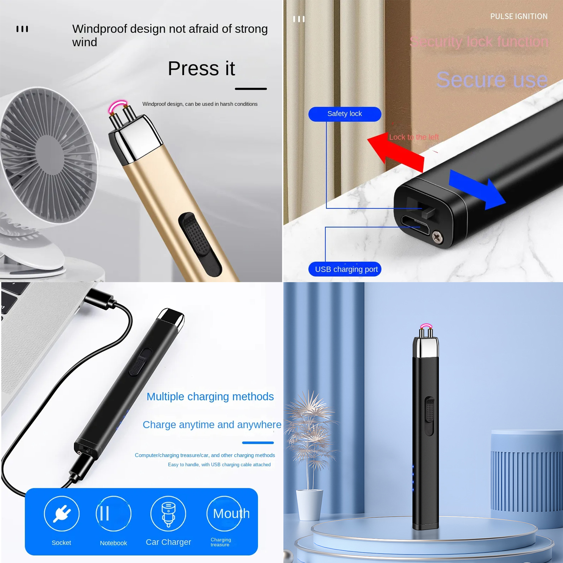 Mini Electric Lighter, Candle Lighter 3