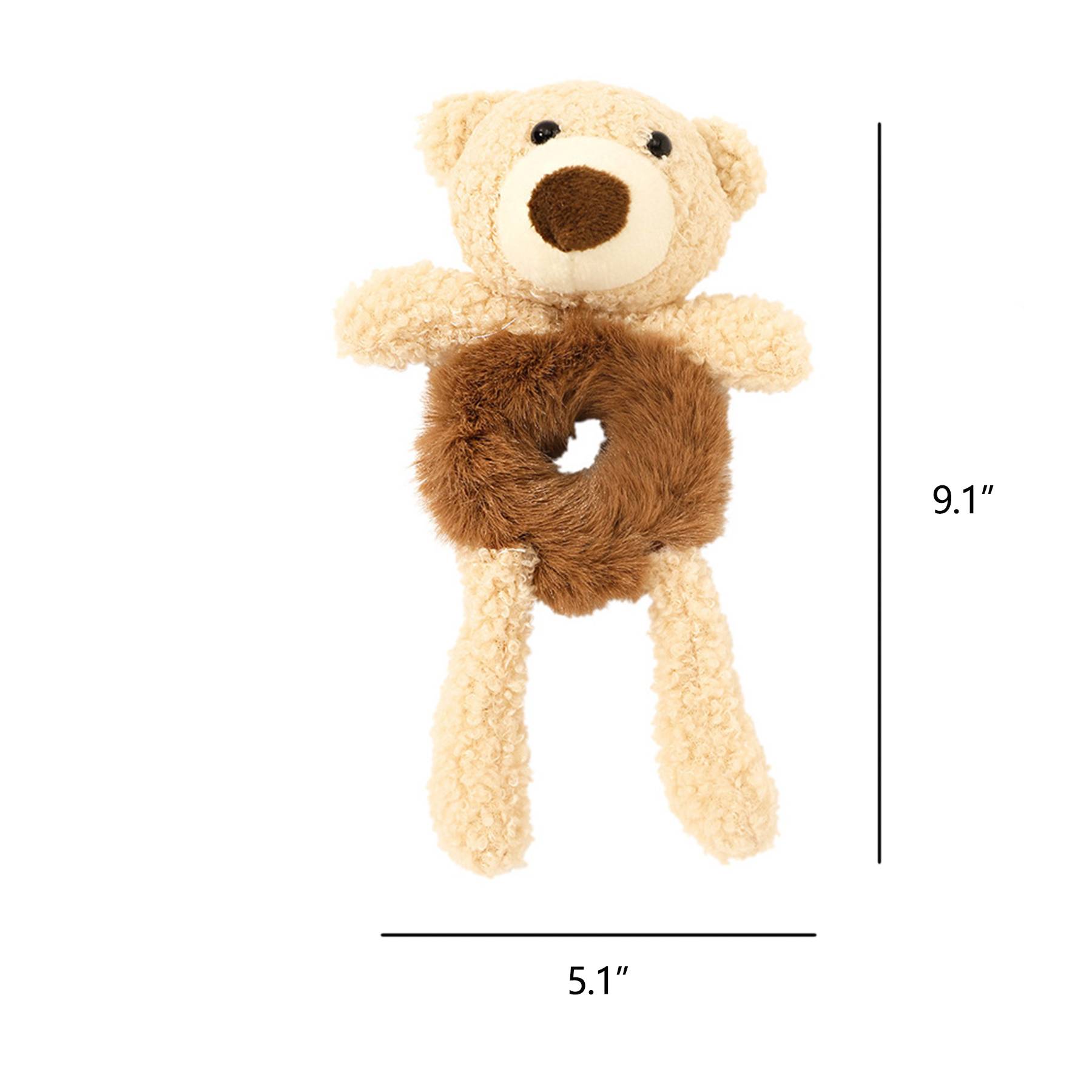Bear Head Spiral Hair Ropes 1
