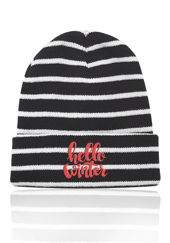 Caribou Striped Knitted Beanies 2
