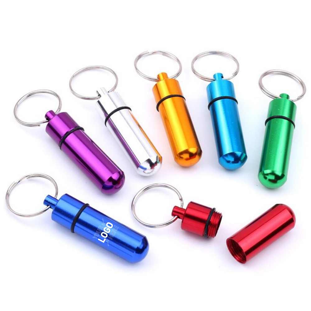 Waterproof Aluminum Pill Holders Storage Drug Container 4