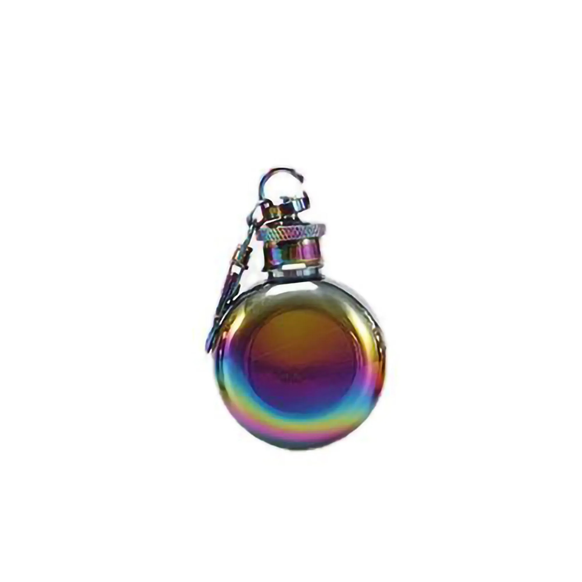 1Oz Round Keychain Portable Booze Shot Flask MOQ30 3