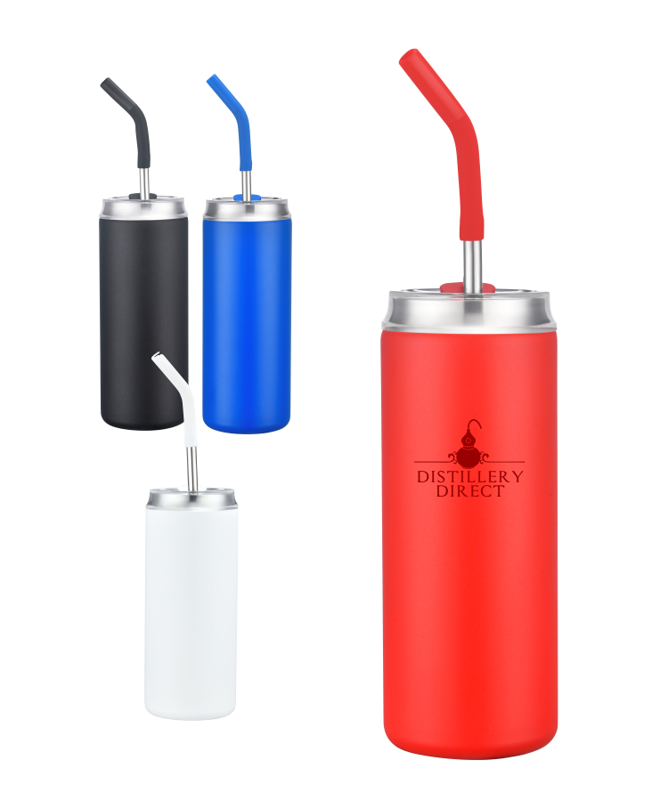 Union Printed - 20 oz Vacuum Tumbler Can w/ Straw 5