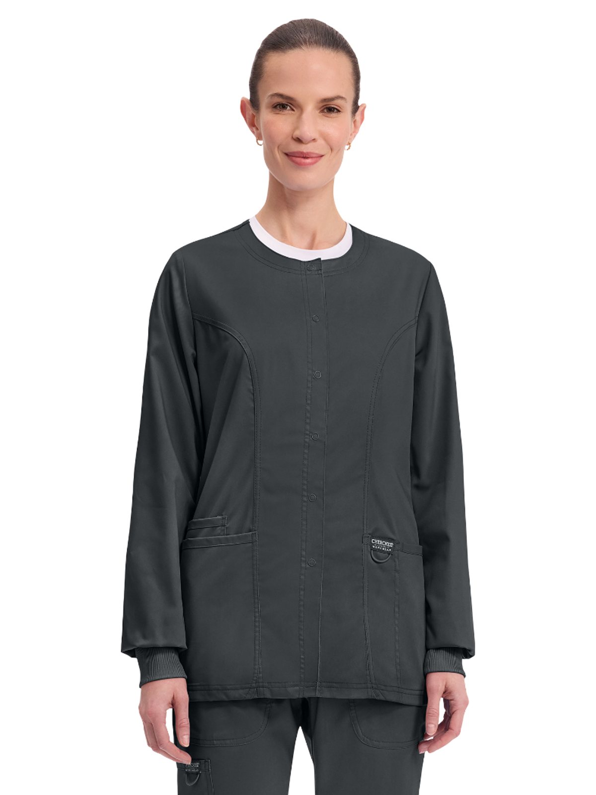 Cherokee - Workwear Revolution - Women's 3-Pocket Snap Front Jacket 42