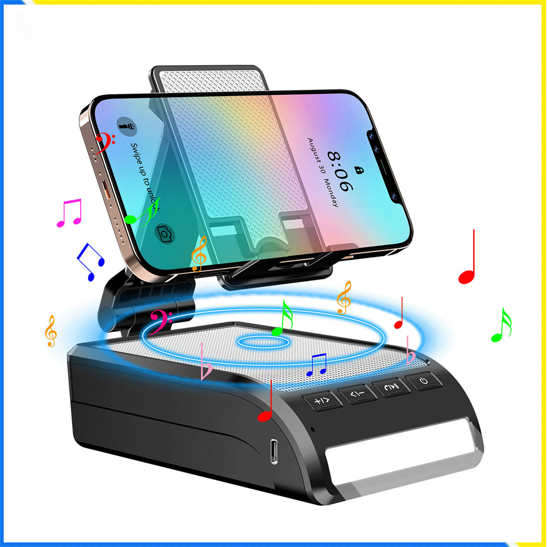 Cell Phone Stand Speaker Box 7