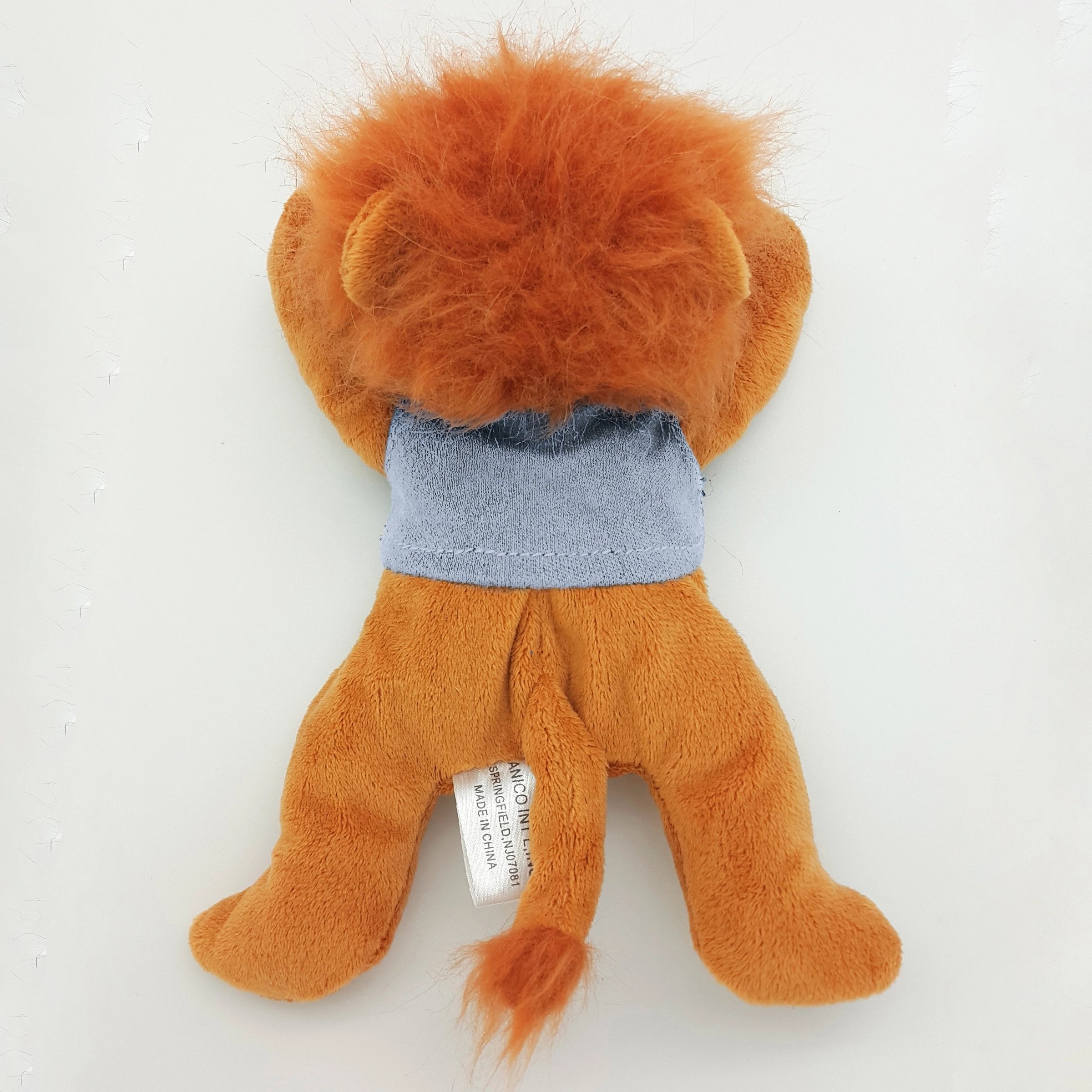 8" Laying Down Beanie Lion 7