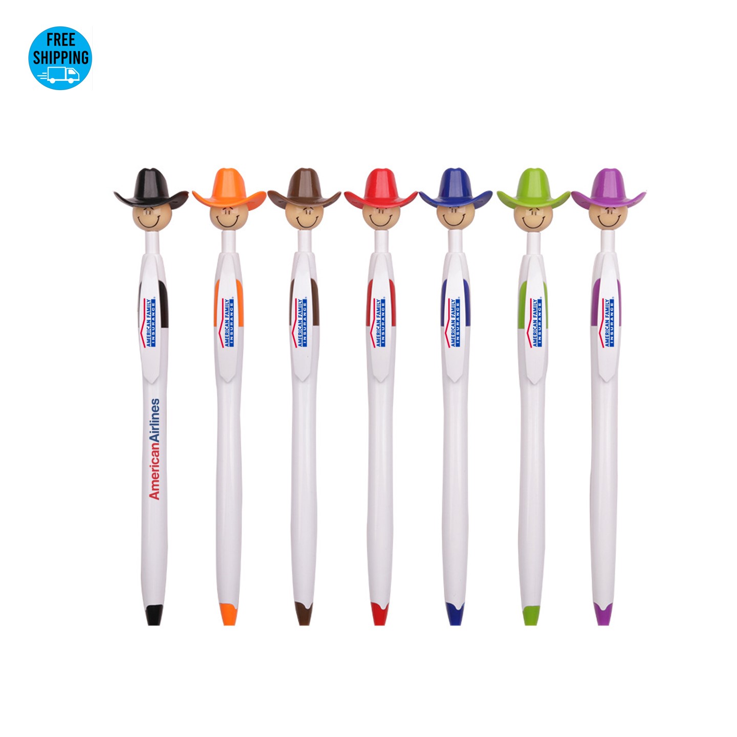 Cowboy Hat-wearing Smiley Pen 3