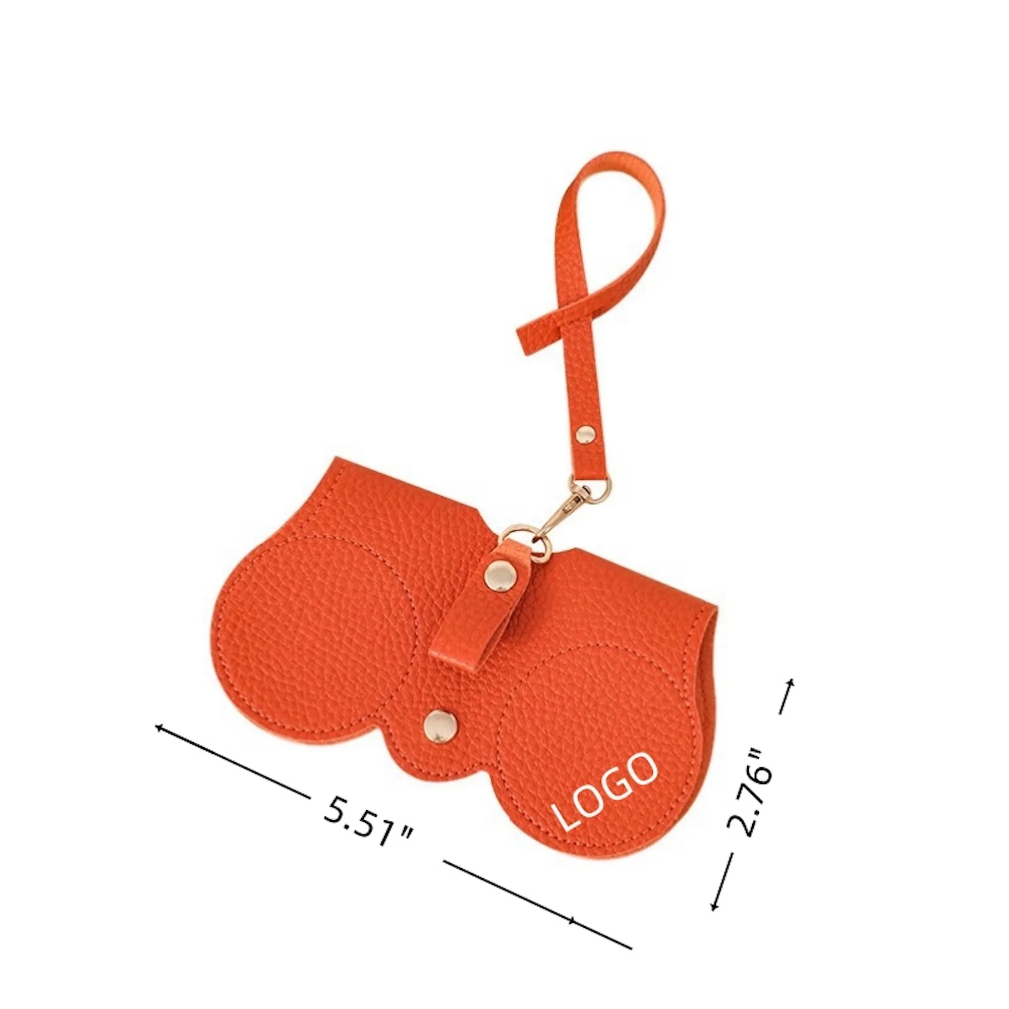 Portable PU Glasses Bag With Lanyard 8