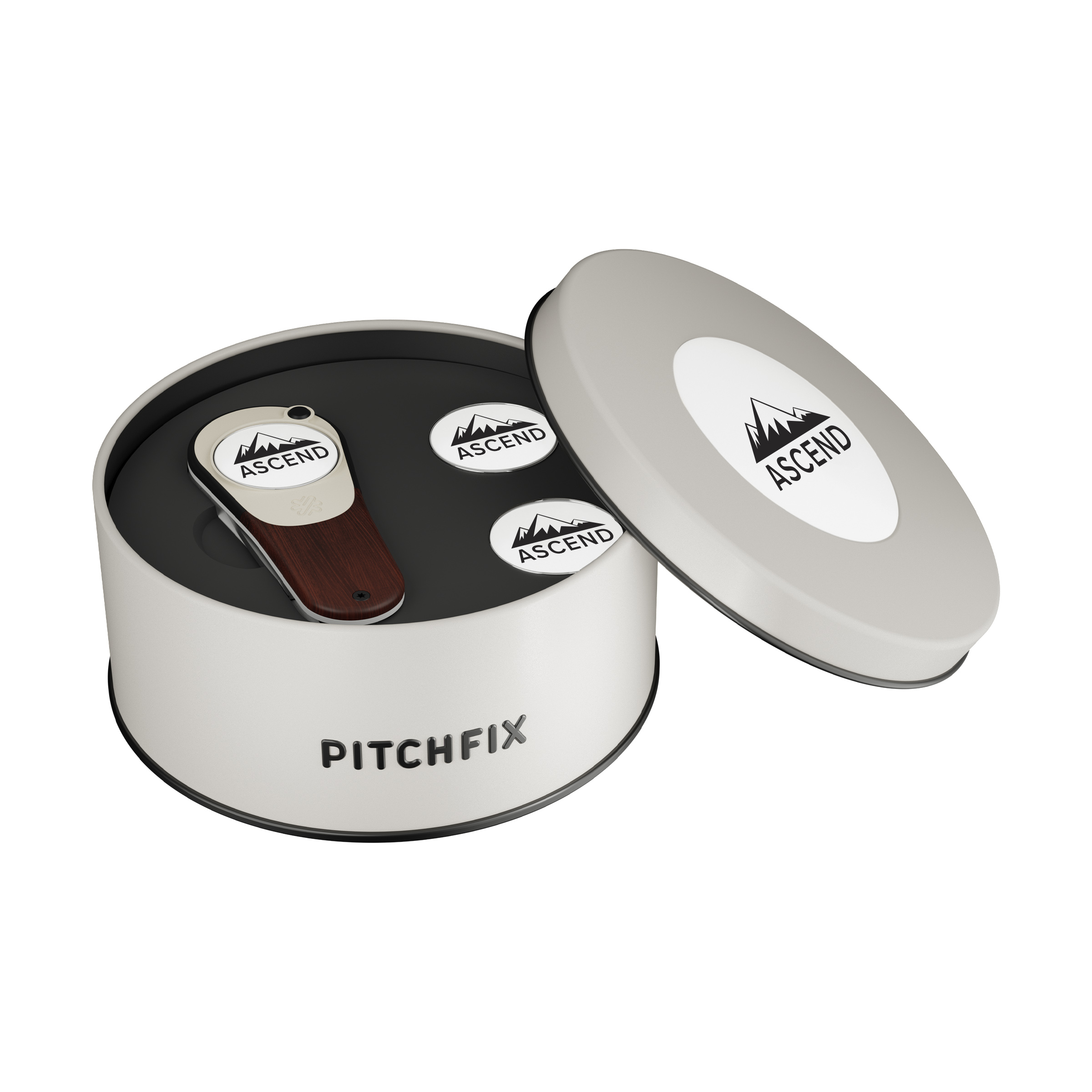 Pitchfix Woodie Golf Divot Tool Deluxe Gift Set 3