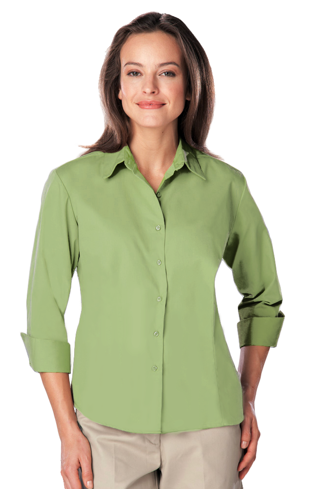 Ladies' 3/4 Sleeve Poplin Shirt 17