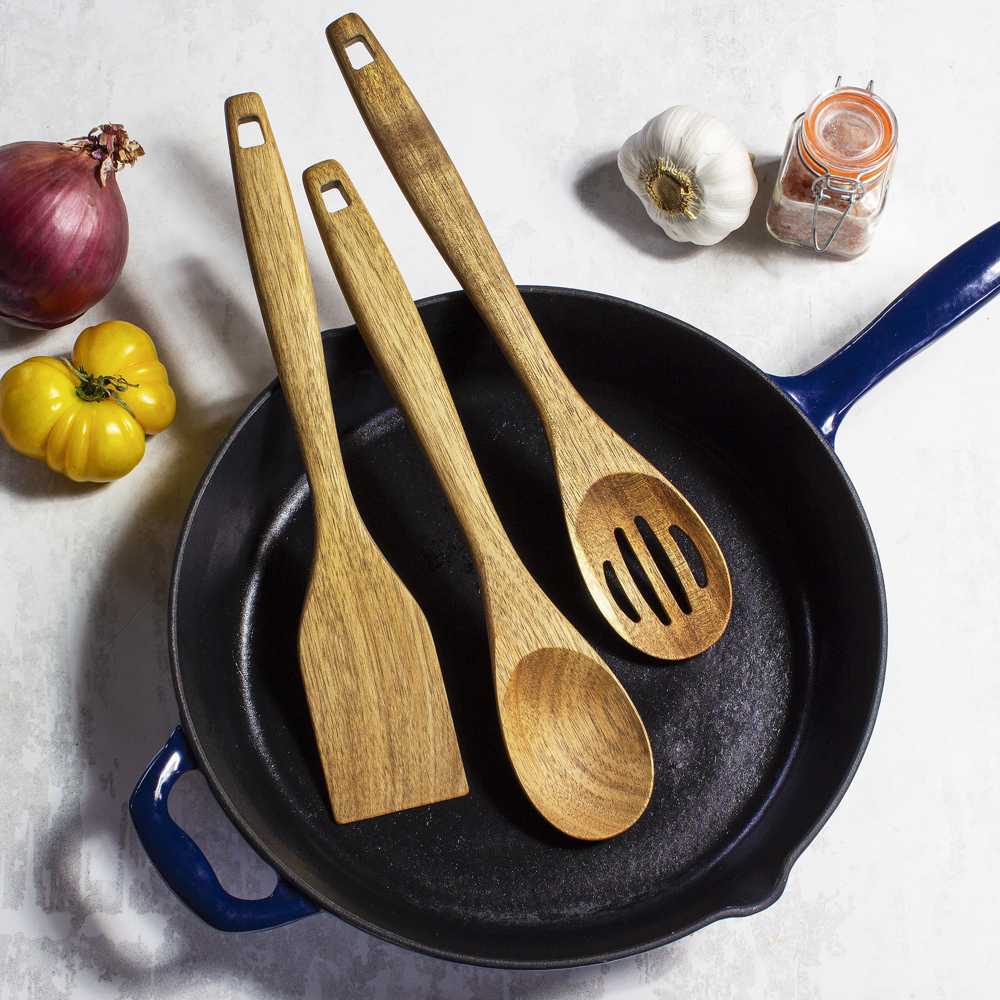 TB Home® 3-Piece Acacia Cooking Utensil Set 6