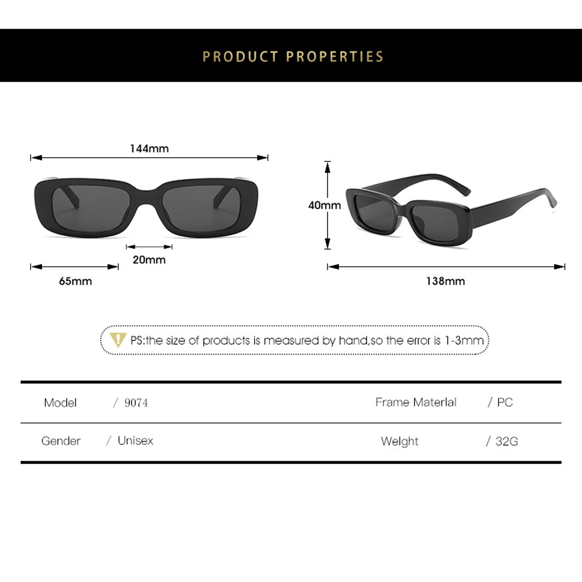 Custom Retro Square Sunglasses 5