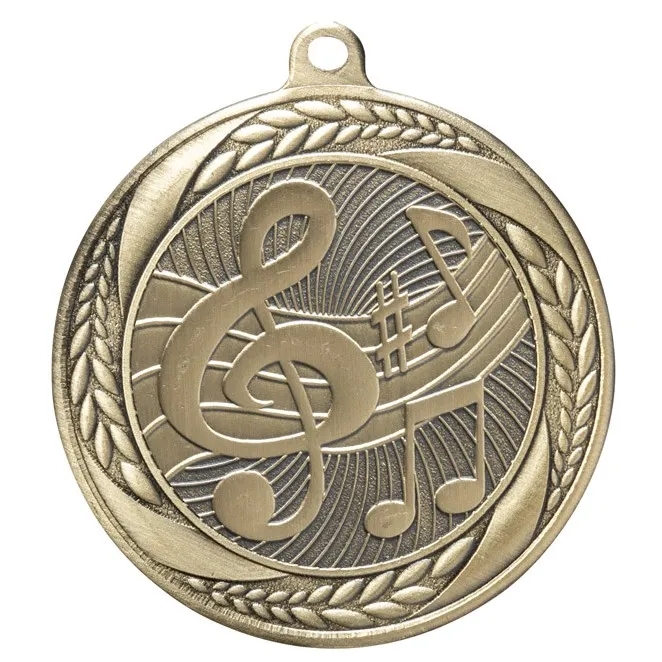 Laurel Wreath Music Note Medal 2