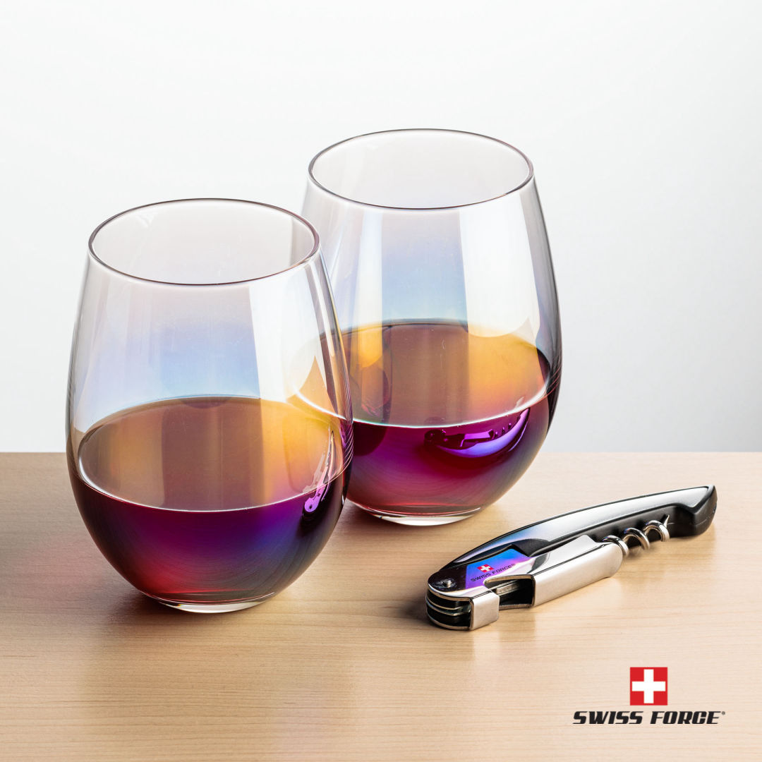 Swiss Force® Opener & Miami Stemless Wine 3