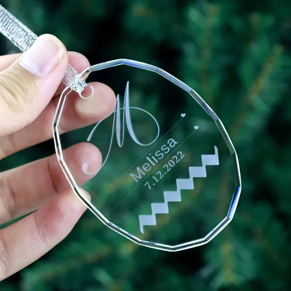 Glass Oval Shaped Ornament 3