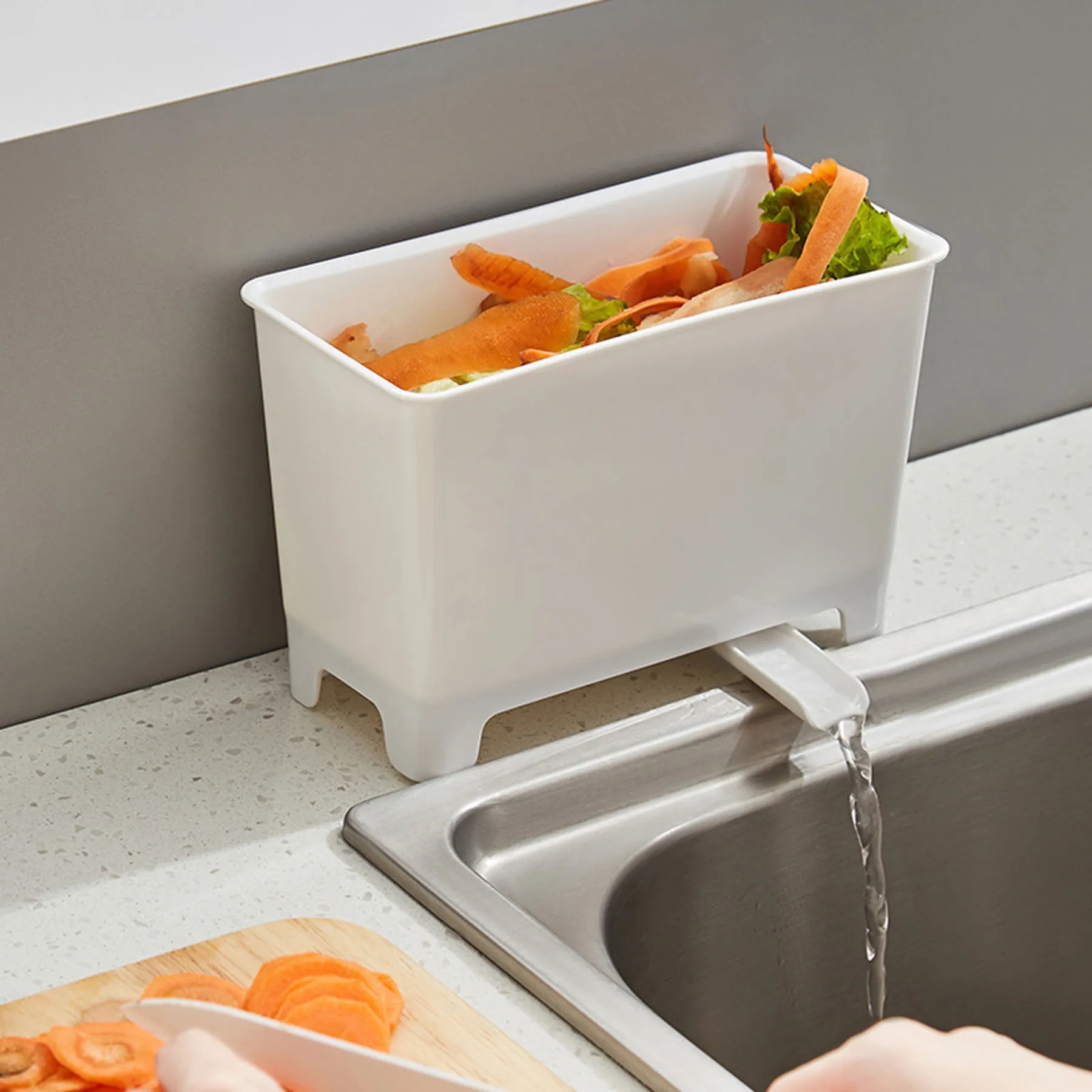 Household Draining Kitchen Waste Bin 6
