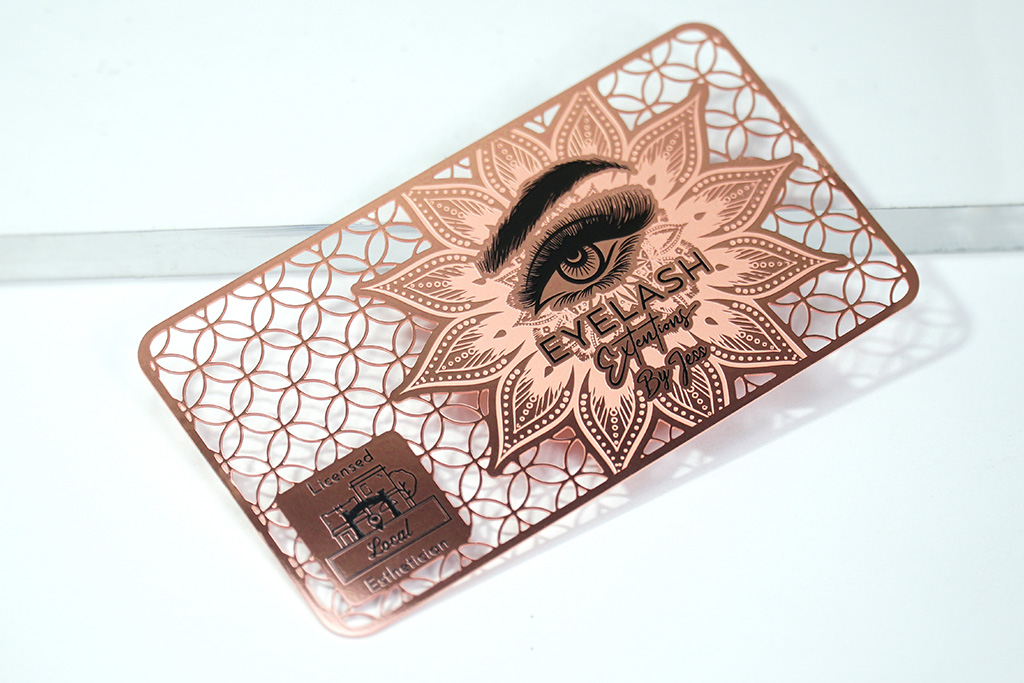 Rose Gold Metal Business Cards 21