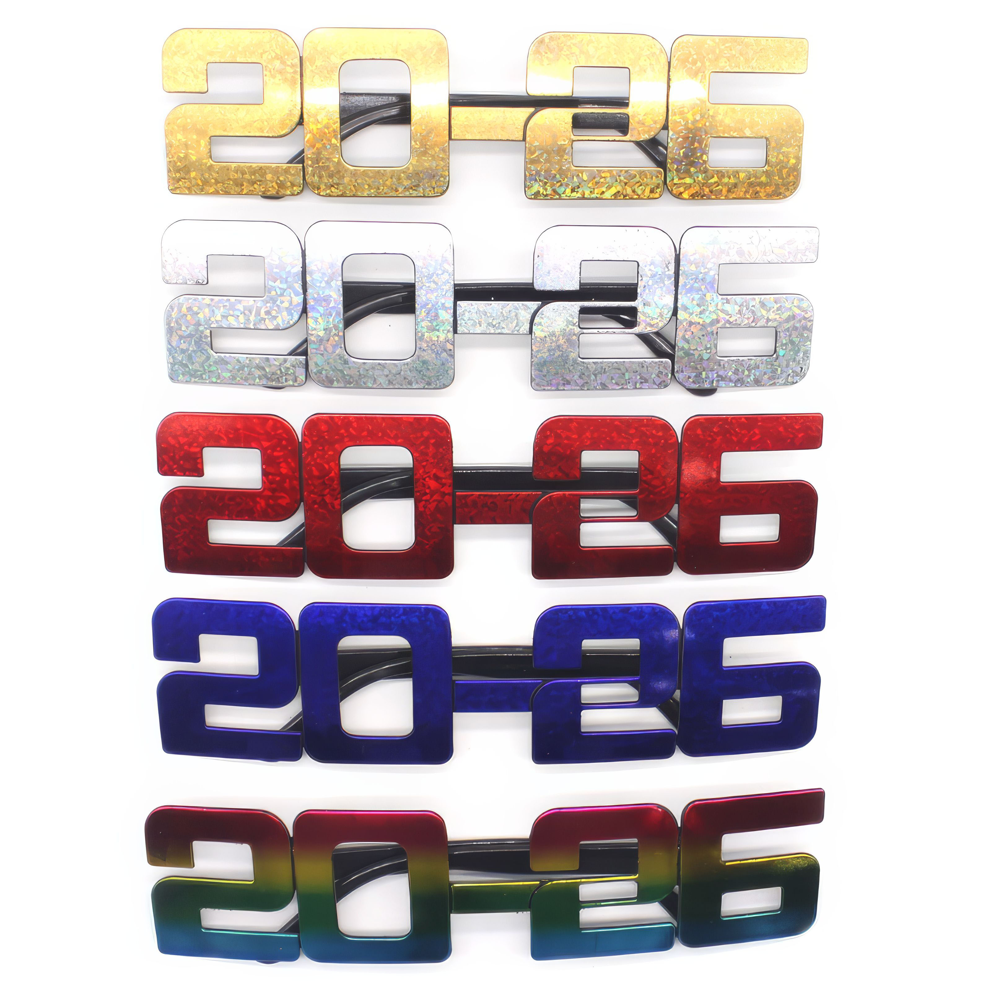 2026 Squared New Year Party Glasses 13