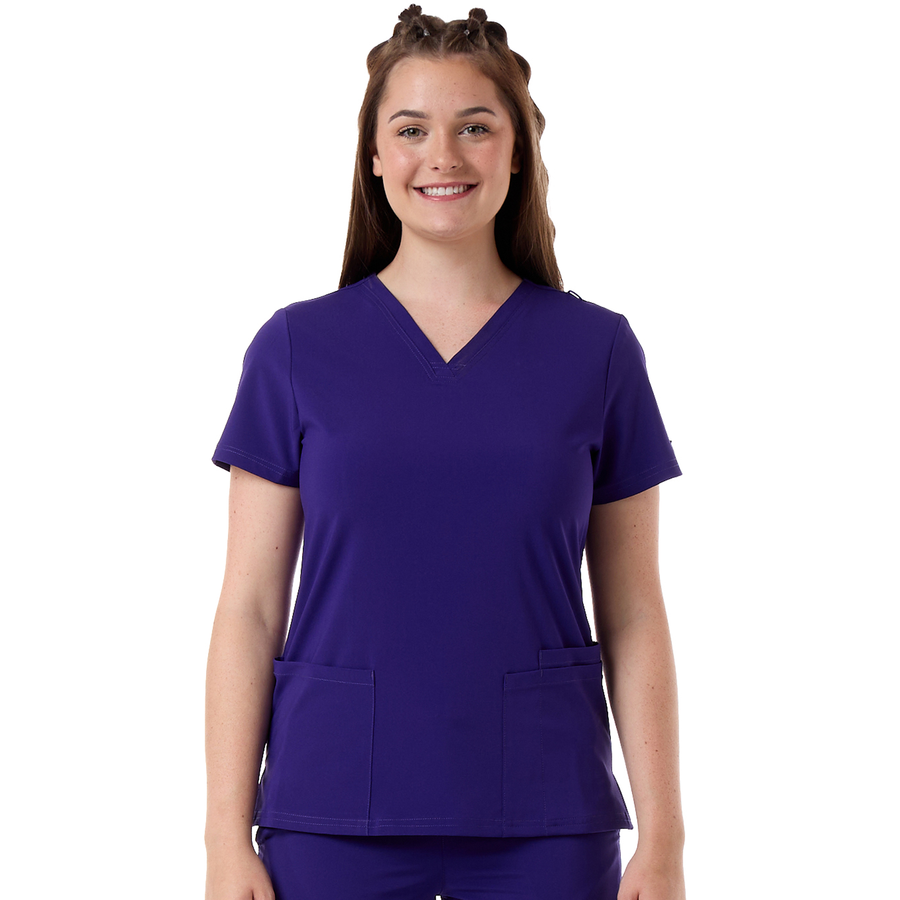 Women's UltraStretch Multi-Pocket Scrub Top 17