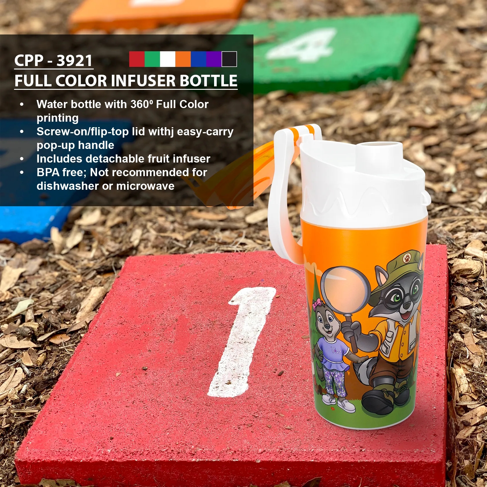 FULL COLOR INFUSER BOTTLE 8
