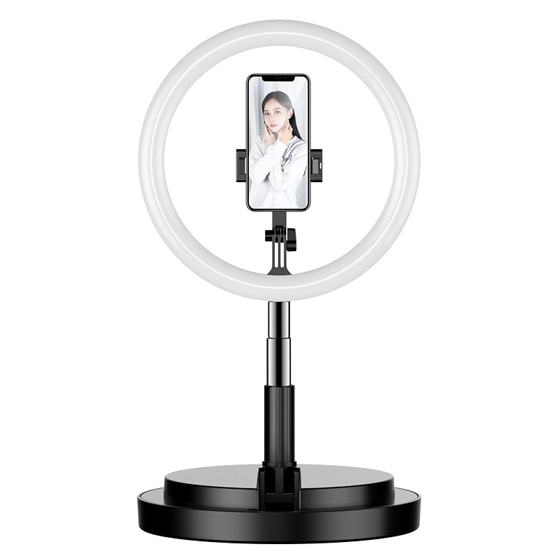 Collapsible Selfie Ring Light with Stand and Phone Holder 3
