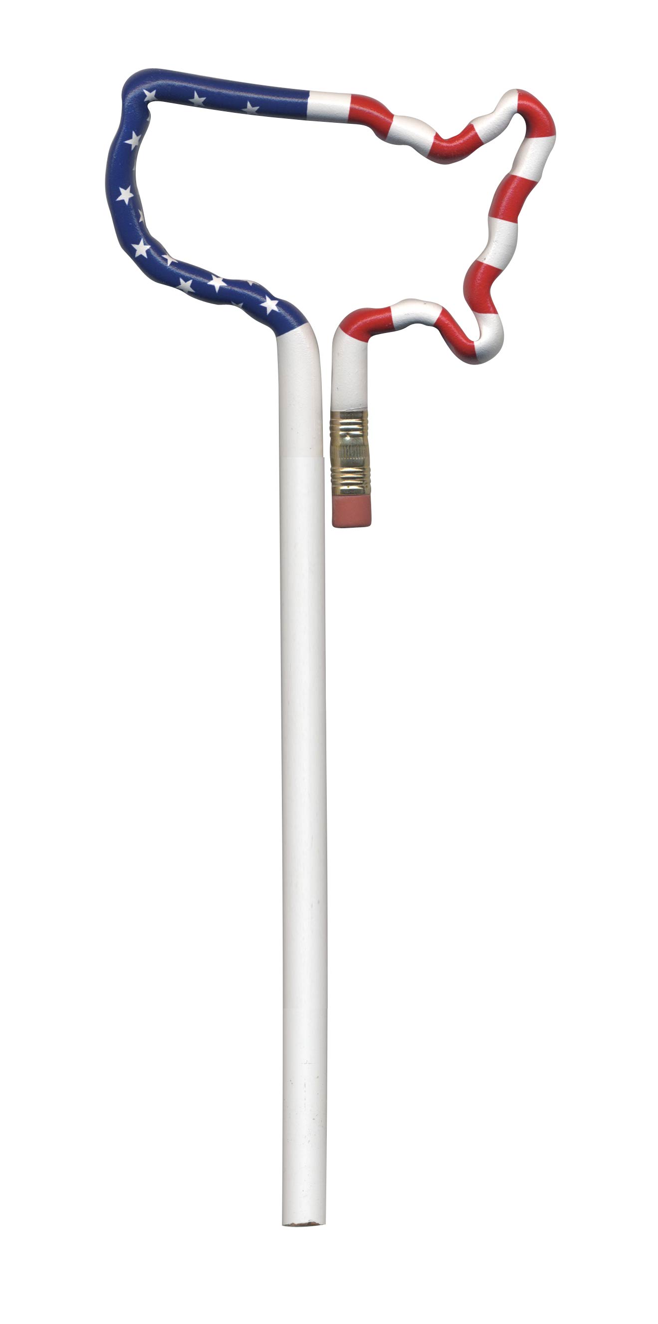 USA Stars and Stripes Bentcil, Bent #2 Pencil