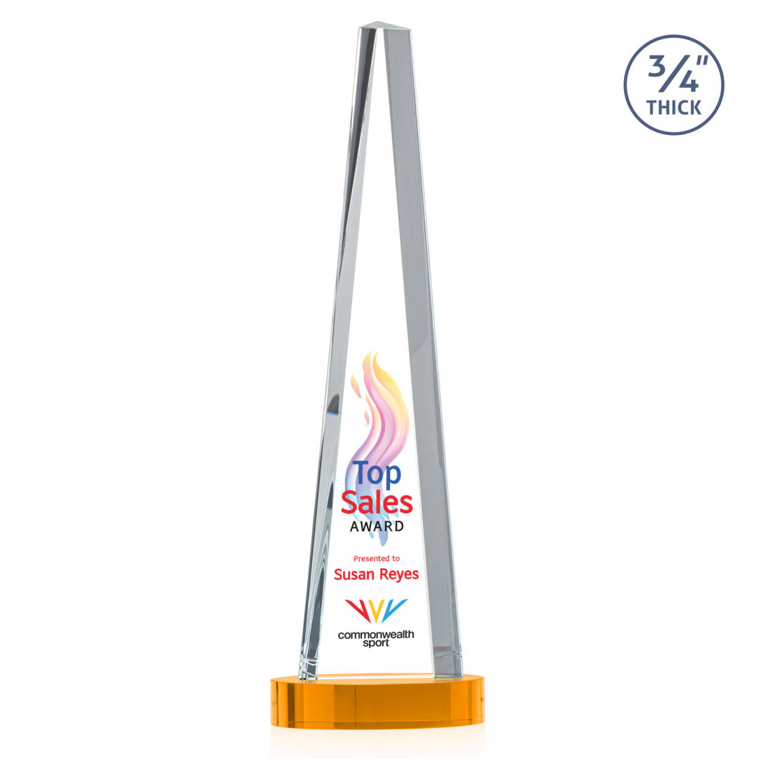 Majestic Tower VividPrint™ Award on Alberton Base - Amber 5