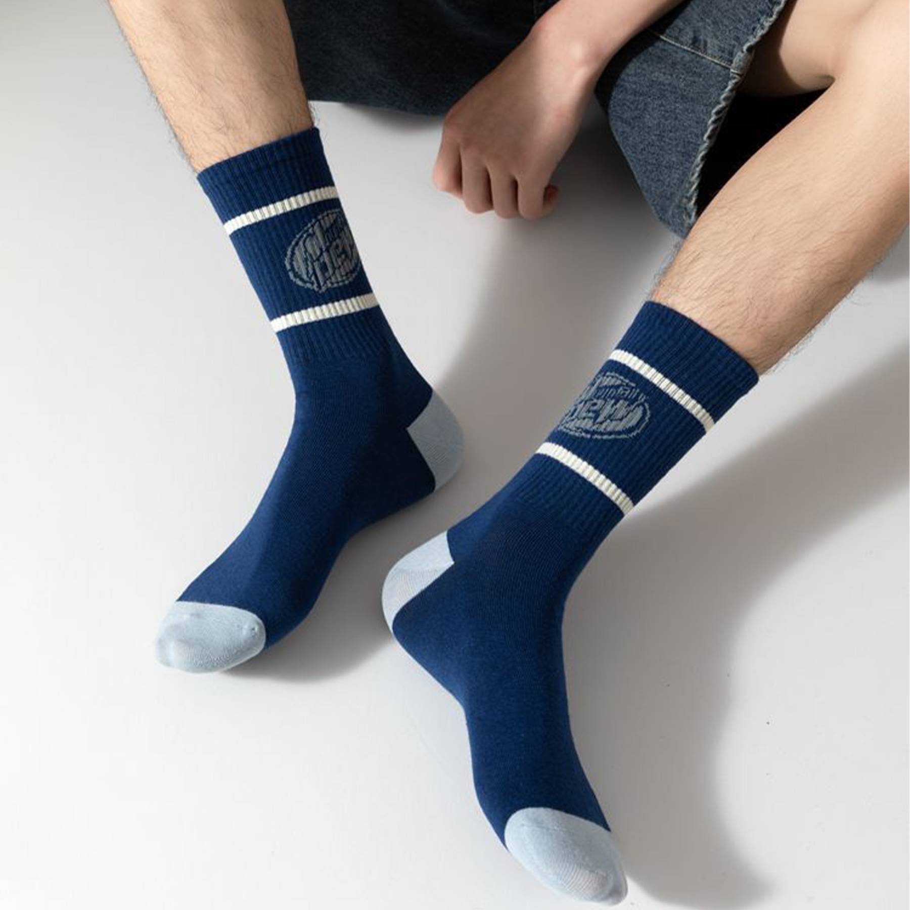 Cotton Men's sports sweat-wicking socks 4