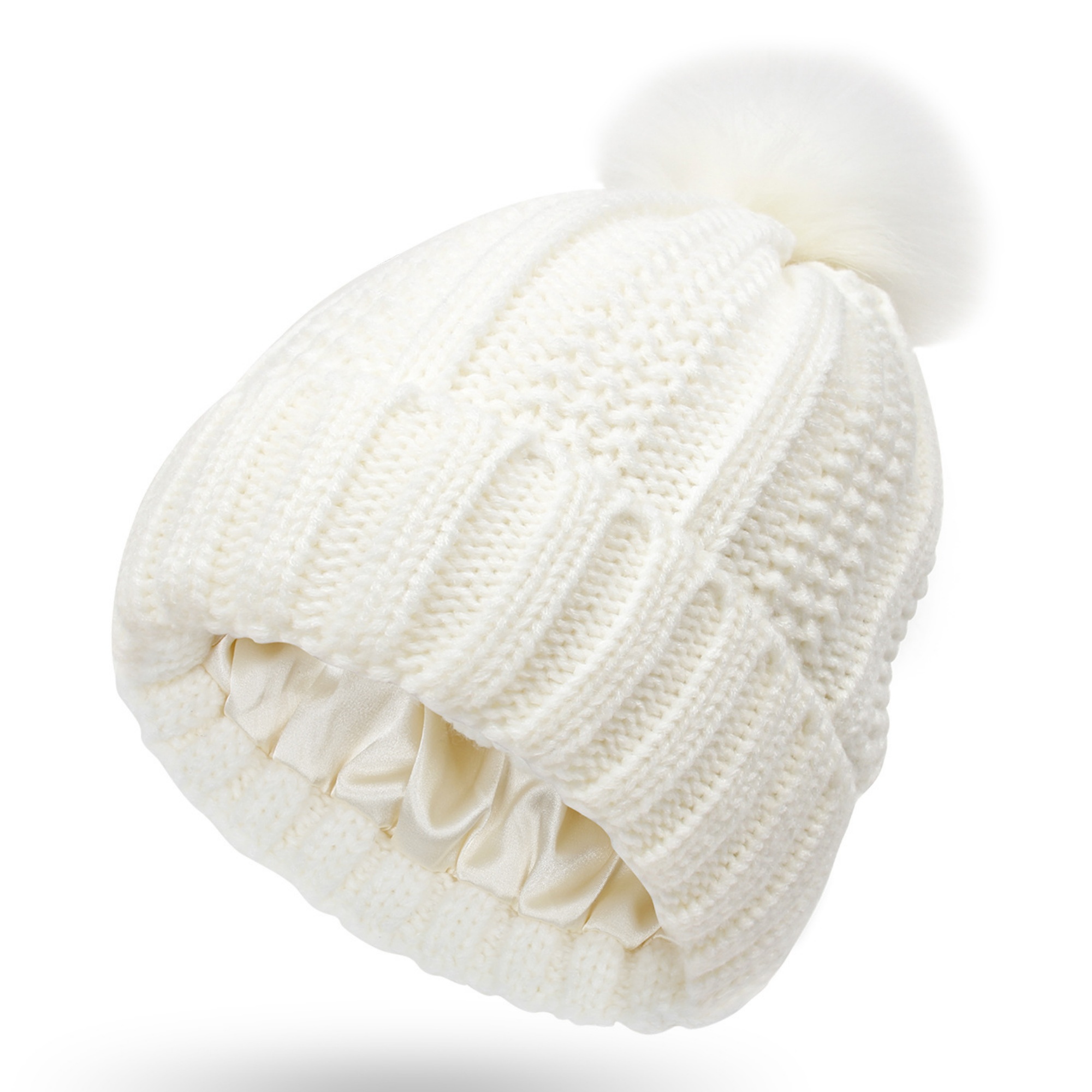Winter Thick Cable Knit Beanie 2