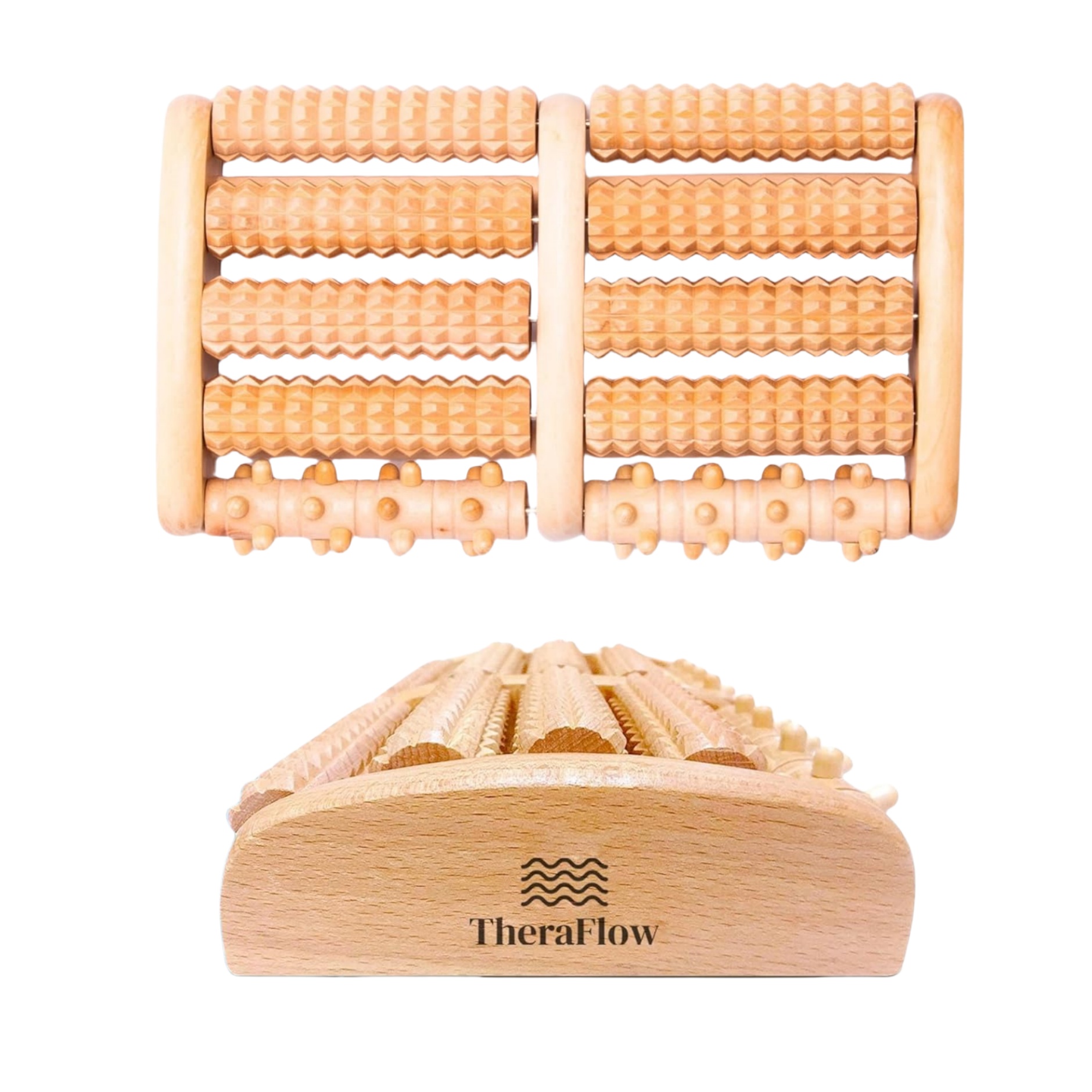 Manual Wooden Foot Massager Roller 2