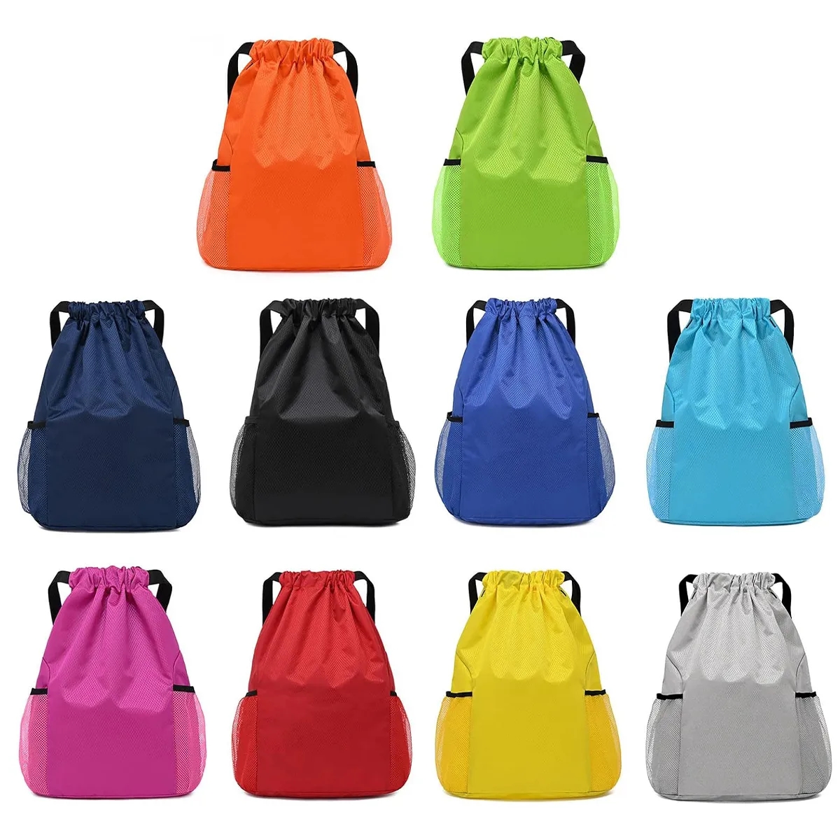Drawstring Backpack Water Resistant Gym Sackpack Sportpacks 4