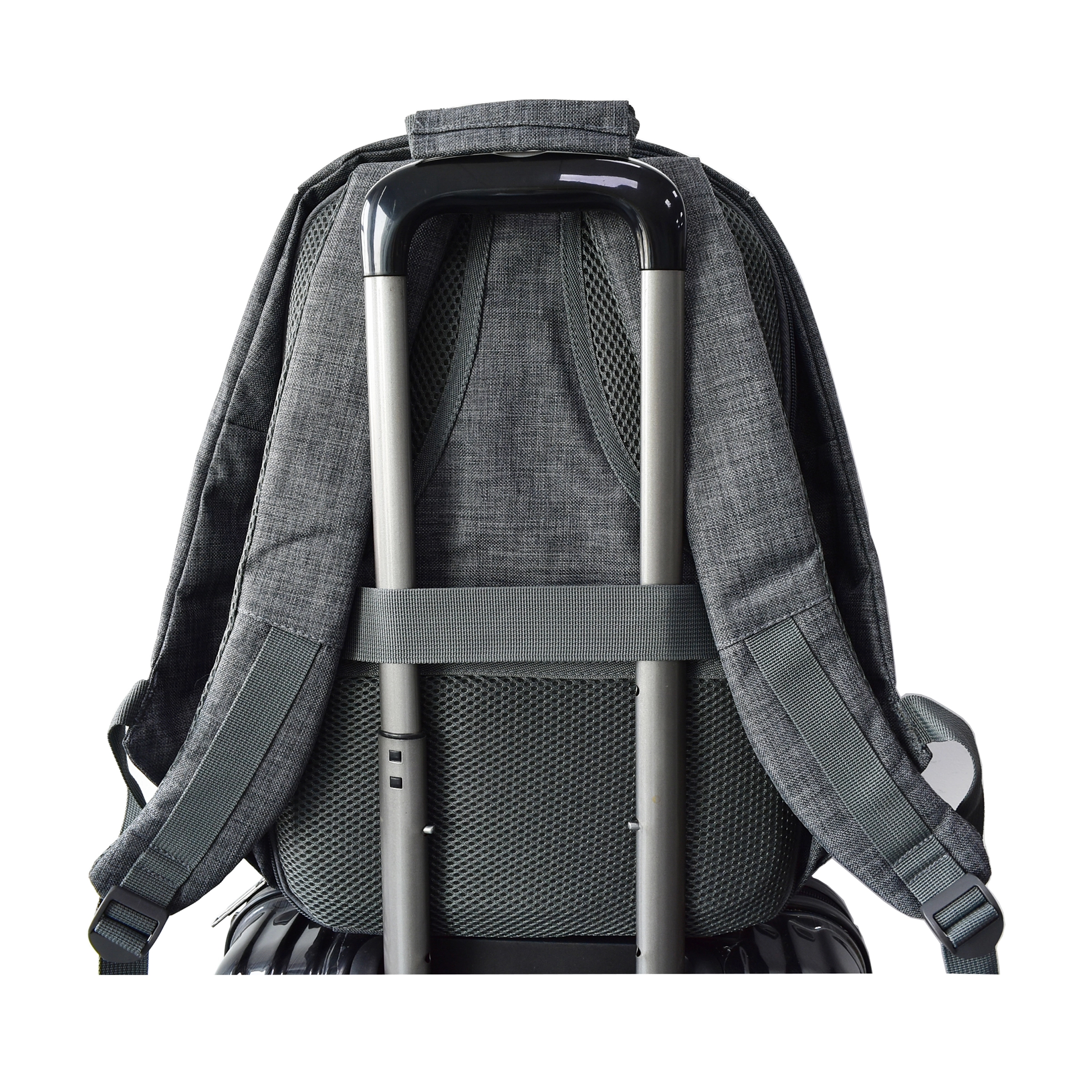 15.6 " Anti-Theft Laptop Backpack in Premium Melange Gray 3