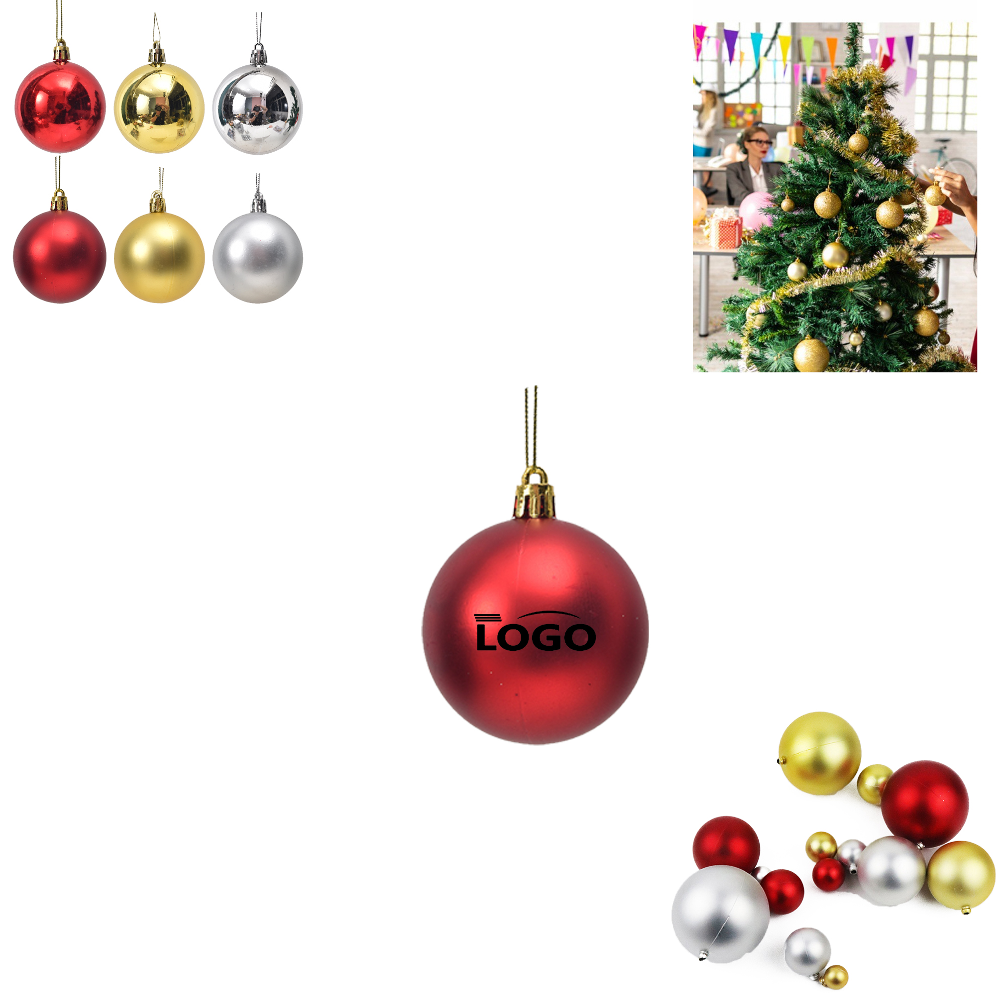 MOQ 100pcs Christmas Tree Decoration Balls Ornament 2