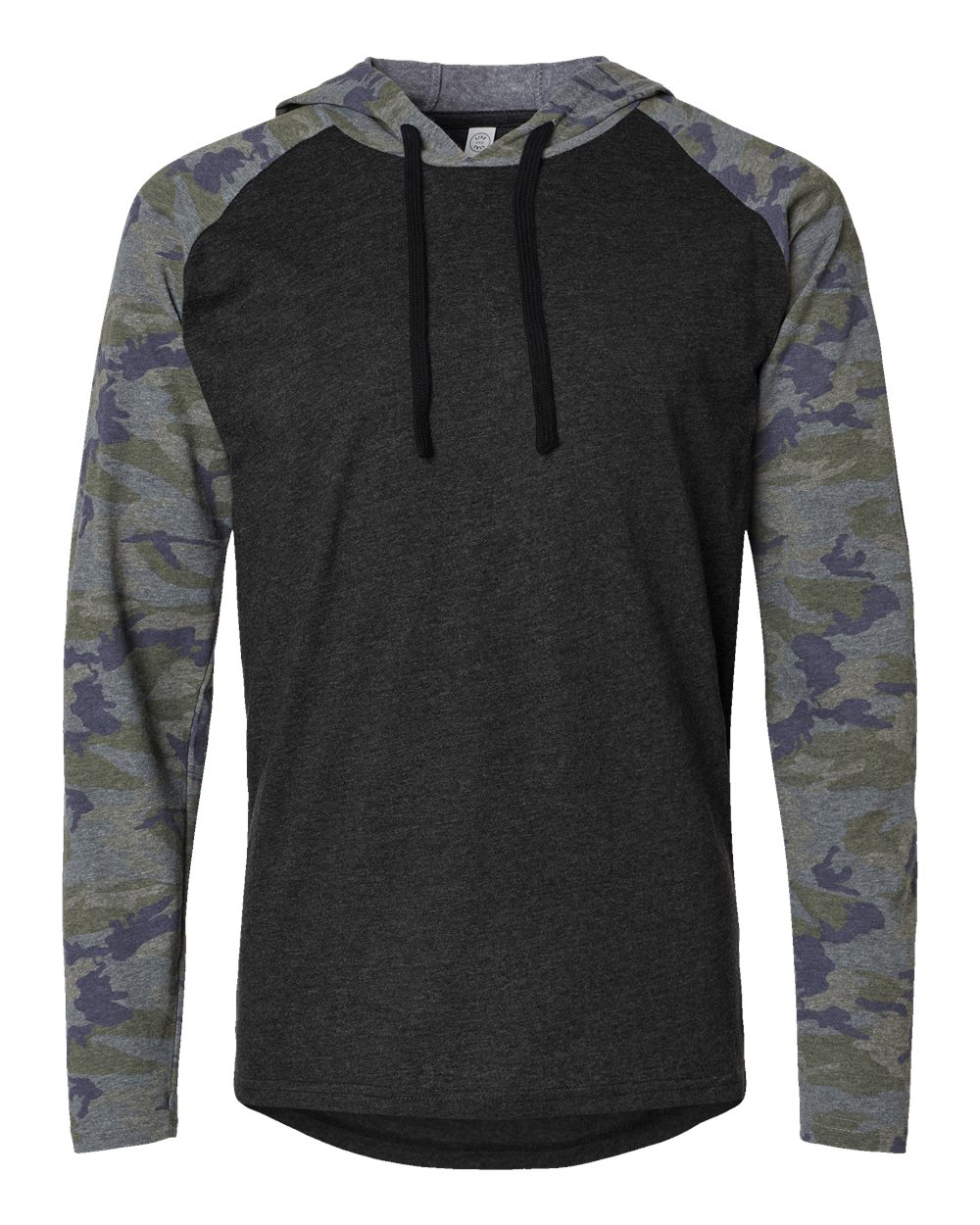 Unisex Fine Jersey Hooded Long Sleeve Raglan Tee - 6917 28