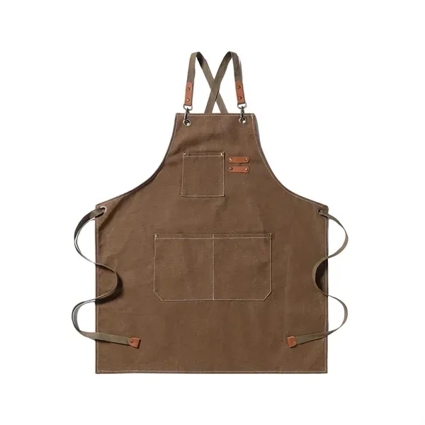 Canvas Work Apron with Heavy Duty Utility Tool Belt 8