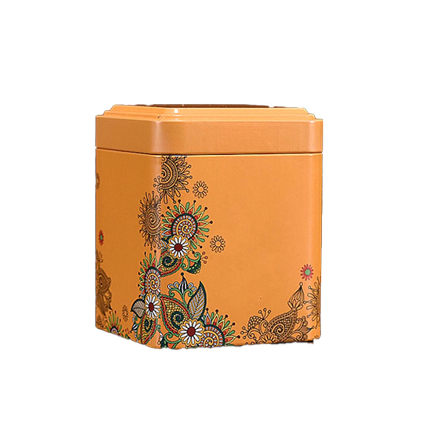 Empty Square Iron Tin Metal Tea Food Storage 7