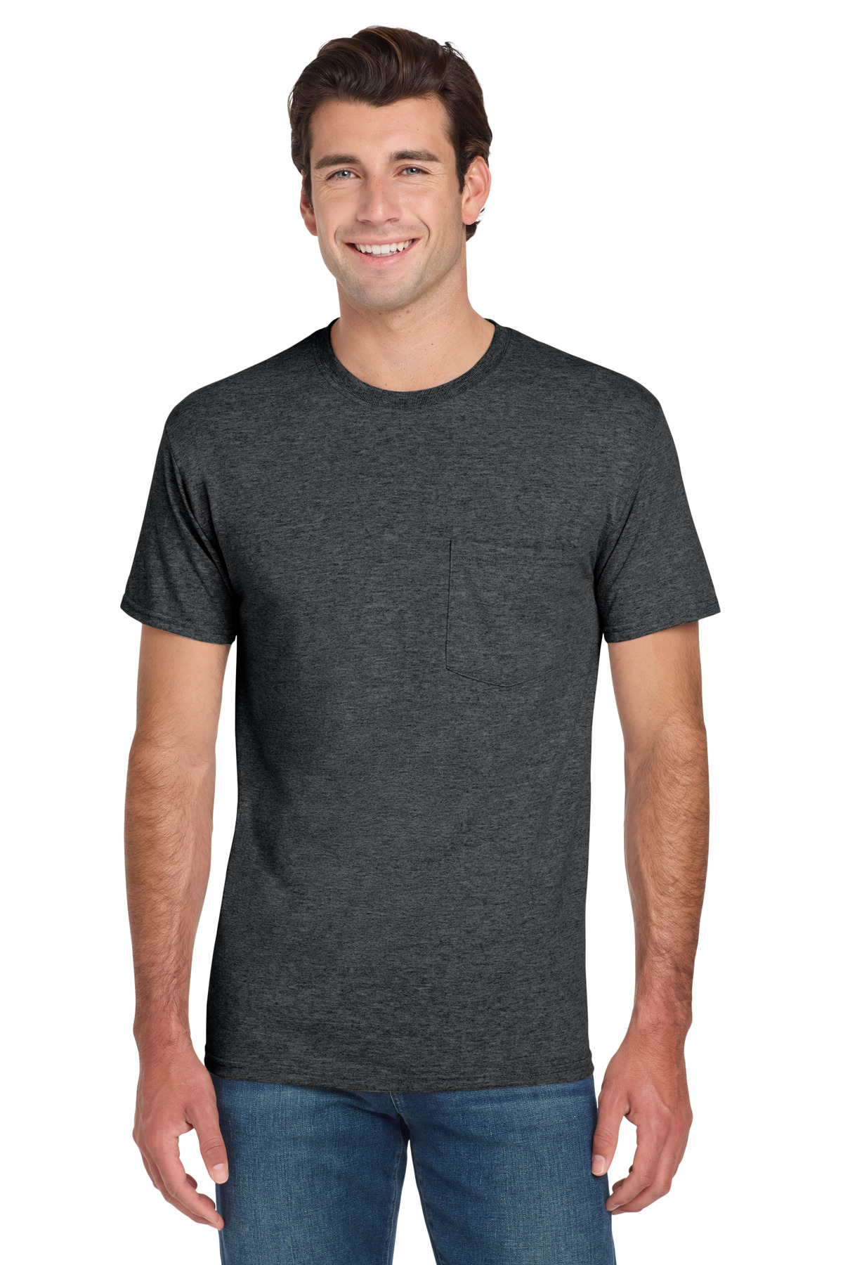 Jerzees - Dri-Power 50/50 Cotton/Poly Pocket T-Shirt. 29MP 55