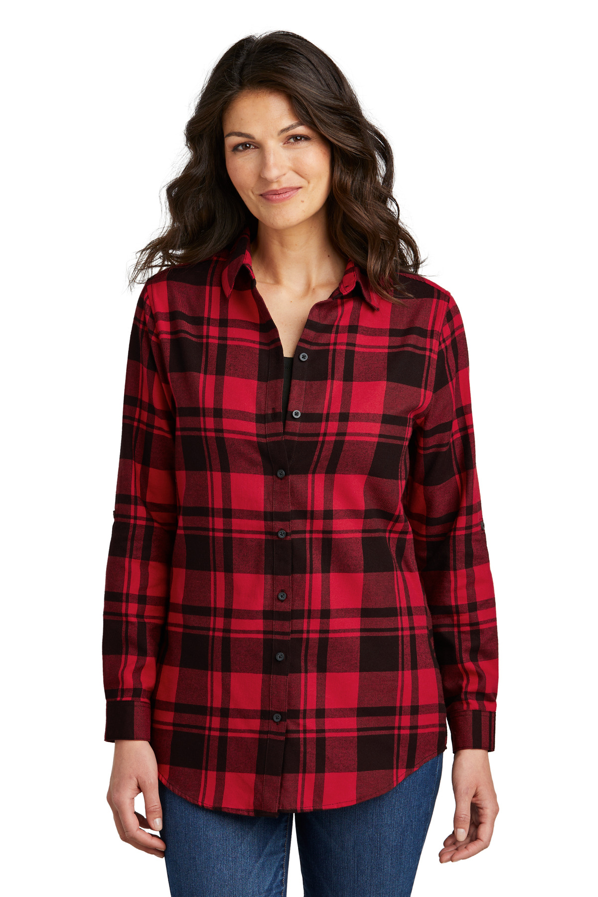 Women's Plaid Flannel Tunic