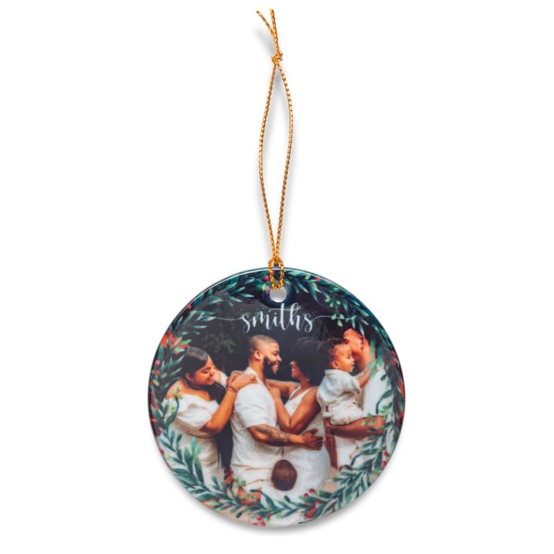 Full Color Ceramic Christmas Ornament 8